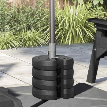 ARDEBO.de - Pavillon-Gewichte 4 Stk. Schwarz 220x50 mm Beton