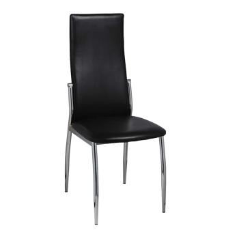 Esszimmerst?hle 2 Stk. Schwarz Kunstleder