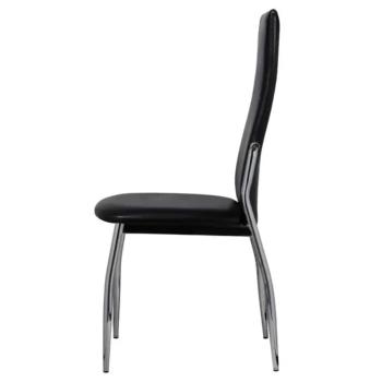 Esszimmerst?hle 2 Stk. Schwarz Kunstleder