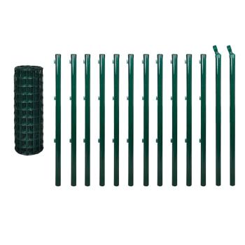 Eurozaun Stahl 25 x 1 m Grün
