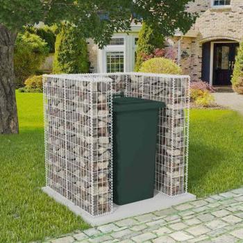 ARDEBO.de - Gabionen-Mülltonnenverkleidung für 1 Tonne Stahl 110x100x120cm