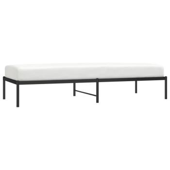 Bettgestell Metall Schwarz 80x200 cm