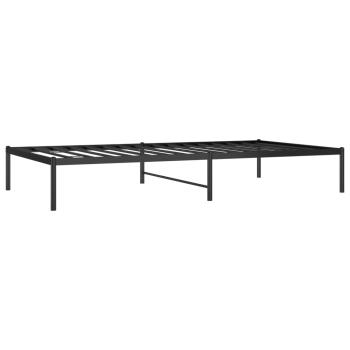 Bettgestell Metall Schwarz 107x203 cm