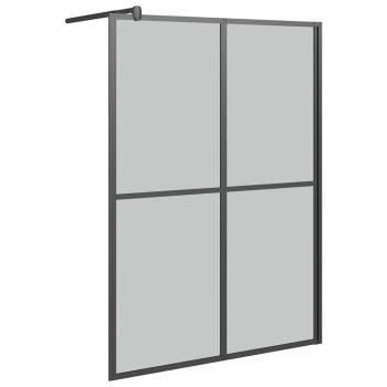 Duschwand für Walk-in Dusche 140x195 cm Dunkles Sicherheitsglas