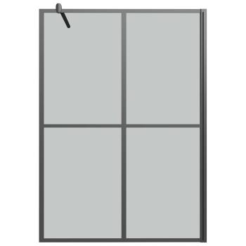 Duschwand für Walk-in Dusche 140x195 cm Dunkles Sicherheitsglas