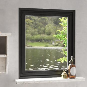ARDEBO.de - Magnet-Insektenschutz für Fenster Anthrazit 100x120 cm