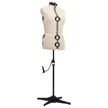 Schneiderpuppe Verstellbar Weiblich Creme M Größe 40-46