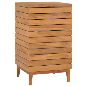 ARDEBO.de - Wäschekorb 40×40×70 cm Teak Massivholz