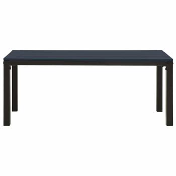 Gartenbank 110 cm Stahl und WPC Schwarz