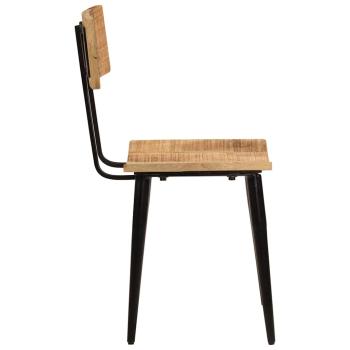 Esszimmerst?hle 2 Stk. 44x40x80 cm Massivholz Mango