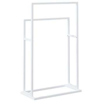 Handtuchständer Weiß 48x24x78,5 cm Eisen