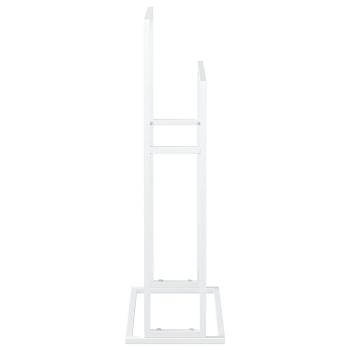 Handtuchständer Weiß 48x24x78,5 cm Eisen