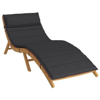 Sonnenliegen-Auflage Schwarz 180x60x4 cm Oxford-Gewebe