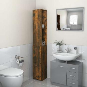 ARDEBO.de - Badschrank R?uchereiche 25x26,5x170 cm Holzwerkstoff