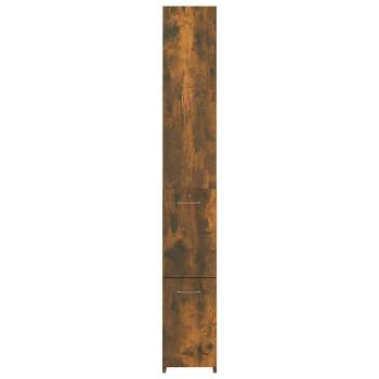 Badschrank R?uchereiche 25x26,5x170 cm Holzwerkstoff
