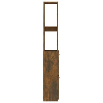 Badschrank R?uchereiche 25x26,5x170 cm Holzwerkstoff