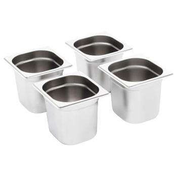 Gastronormbehälter 8 Stk. GN 1/6 150 mm Edelstahl