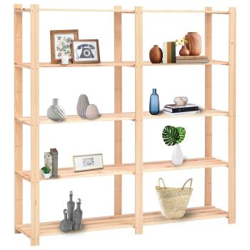 Lagerregal mit 5 B?den 170?38?170 cm Kiefer Massivholz 500 kg