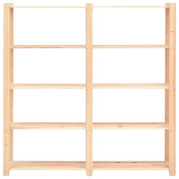 Lagerregal mit 5 B?den 170?38?170 cm Kiefer Massivholz 500 kg