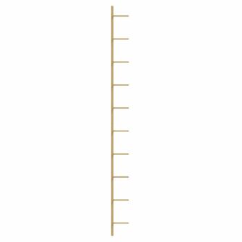 Wand-Weinregal für 10 Flaschen Golden Metall
