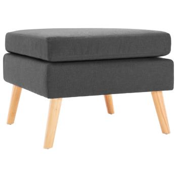 ARDEBO.de - Fu?hocker Dunkelgrau Stoff