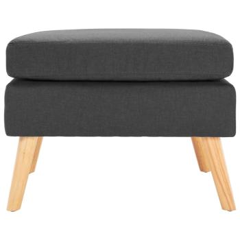 Fu?hocker Dunkelgrau Stoff