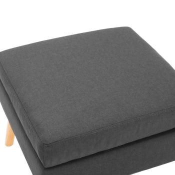 Fu?hocker Dunkelgrau Stoff
