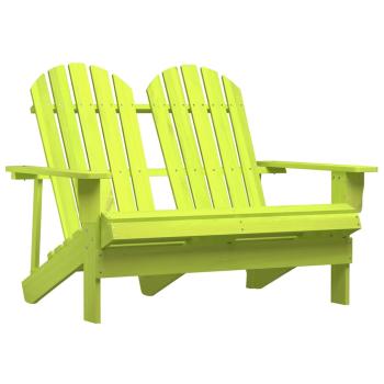 ARDEBO.de - Adirondack-Gartenbank 2-Sitzer Massivholz Tanne Gr?n