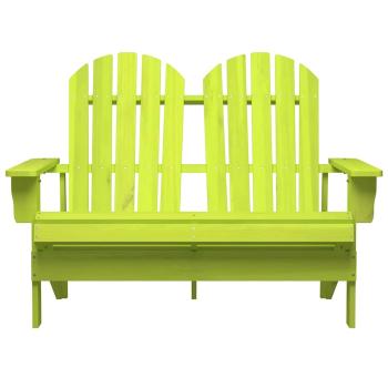 Adirondack-Gartenbank 2-Sitzer Massivholz Tanne Gr?n