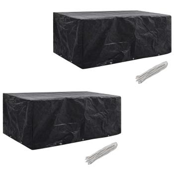 ARDEBO.de - Gartenmöbel-Abdeckungen 2 Stk. 10 Ösen 229x113 cm
