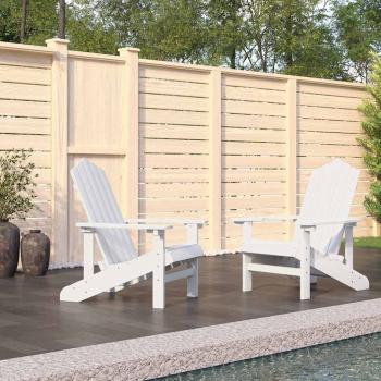 ARDEBO.de - Adirondack-Gartenst?hle 2 Stk. HDPE Wei?