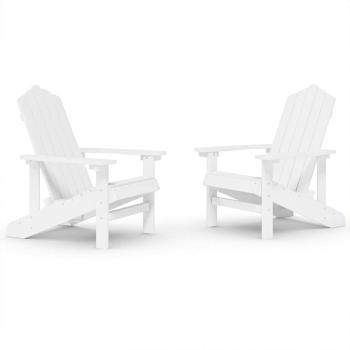 Adirondack-Gartenst?hle 2 Stk. HDPE Wei?