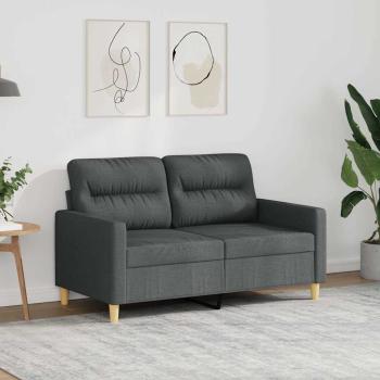 ARDEBO.de - 2-Sitzer-Sofa Dunkelgrau 120 cm Stoff