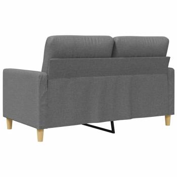 2-Sitzer-Sofa Dunkelgrau 120 cm Stoff