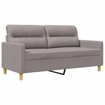 2-Sitzer-Sofa Taupe 140 cm Stoff