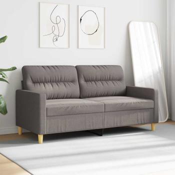 2-Sitzer-Sofa Taupe 140 cm Stoff