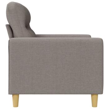 2-Sitzer-Sofa Taupe 140 cm Stoff