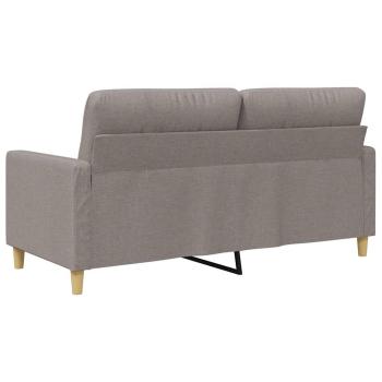 2-Sitzer-Sofa Taupe 140 cm Stoff