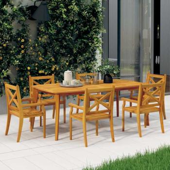 ARDEBO.de - Garten-Essst?hle 6 Stk. Massivholz Akazie