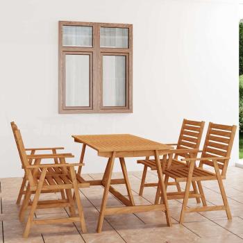 ARDEBO.de - 5-tlg. Garten-Essgruppe Massivholz Akazie
