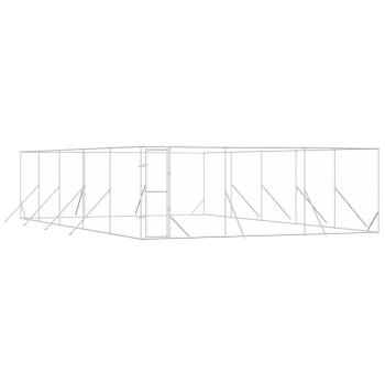 Outdoor-Hundezwinger Silbern 6x10x2 m Verzinkter Stahl