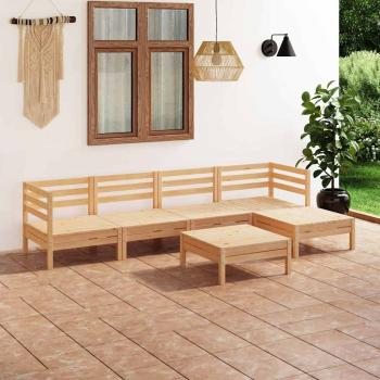 ARDEBO.de - 6-tlg. Garten-Lounge-Set Massivholz Kiefer