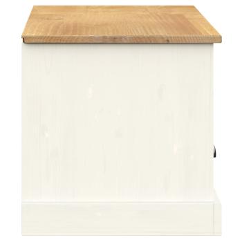 TV-Schrank VIGO Weiß 156x40x40 cm Massivholz Kiefer