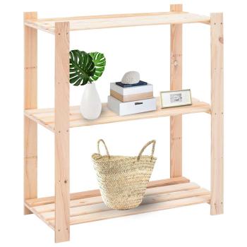 Lagerregale 3 B?den 10 Stk. 80x38x90cm Massivholz Kiefer 150kg