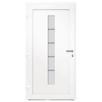 Haustür Aluminium und PVC Weiß 100x200 cm