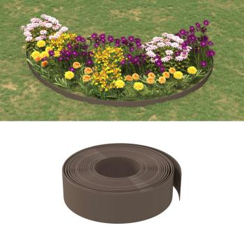 ARDEBO.de - Rasenkanten 5 Stk. Braun 10 m 15 cm Polyethylen