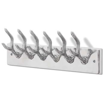 Garderobenleisten 4 Stk. Silbern Aluminium
