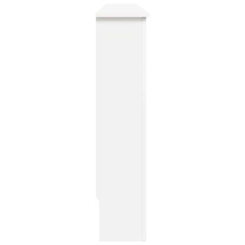 Heizkörperverkleidungen 2 Stk. Weiß 112×19×81,5 cm MDF