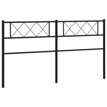 Ersatz-Kopfteil Metall Schwarz 200 cm