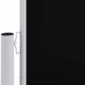 Seitenmarkise Ausziehbar Schwarz 180x1200 cm